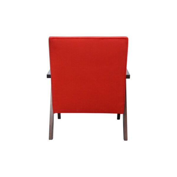 Fotel czerwony do salonu PRL