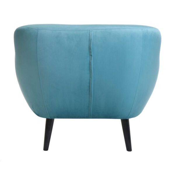 Fotel niebieski welurowy do salonu Titino