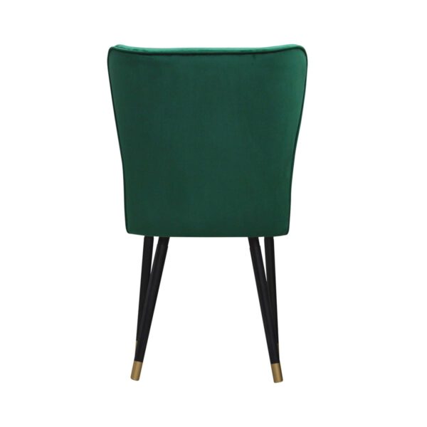 Krzesło zielone welurowe do jadalni Monti