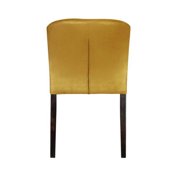 Złote krzesło na drewnianych nogach Comfort