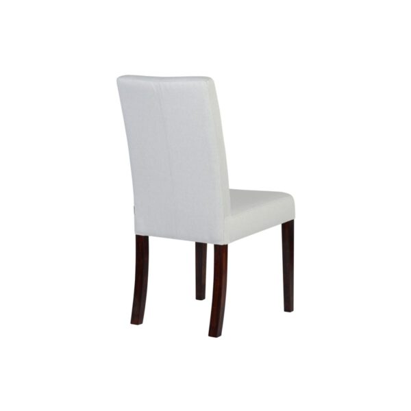 Krzesło wąskie tapicerowane białe kuchenne