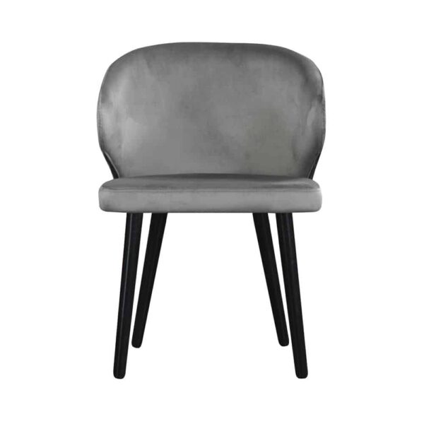 Krzesło Atlanta, french velvet 666, 6 black  (2)