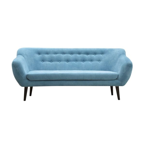 Sofa niebieska welurowa nowoczesna do poczekalni Titino II