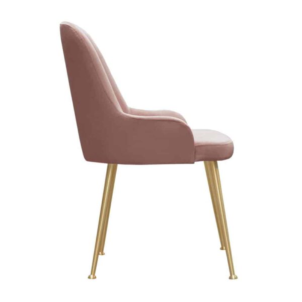 Krzesło Jasmine, french velvet 682, złote nogi (3)