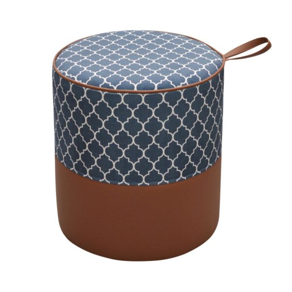 Modern round pouffe for the hall Carol