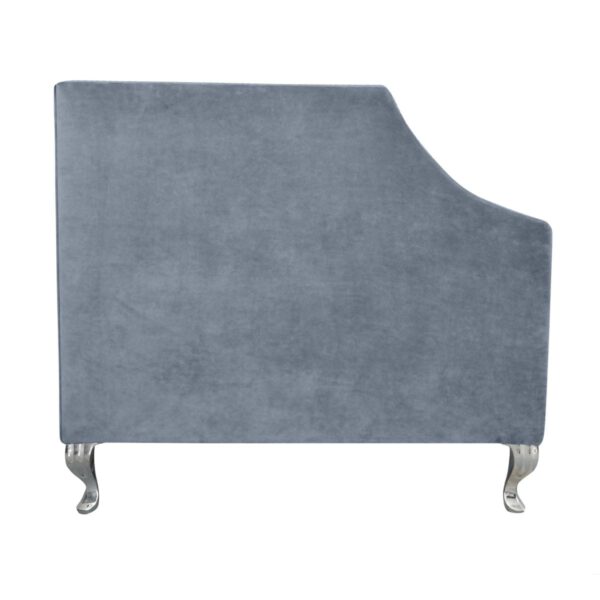 Sofa szara nowoczesna welurowa Palmieri