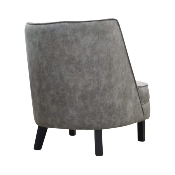 Alara gray velvet armchair