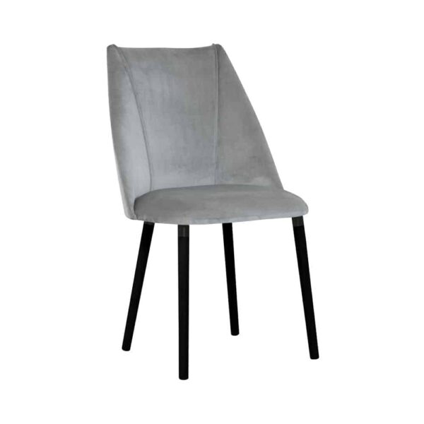 Inga chair, grey colour, black legs