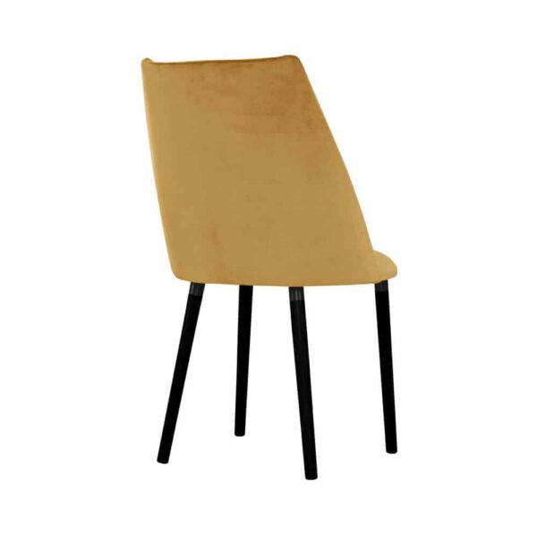 Inga Chair yellow colour, black legs