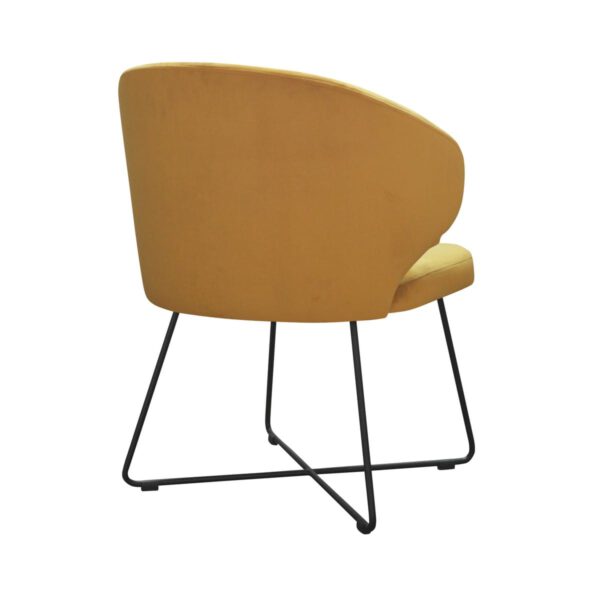 Atlanta Cross yellow upholstered kitchen chair