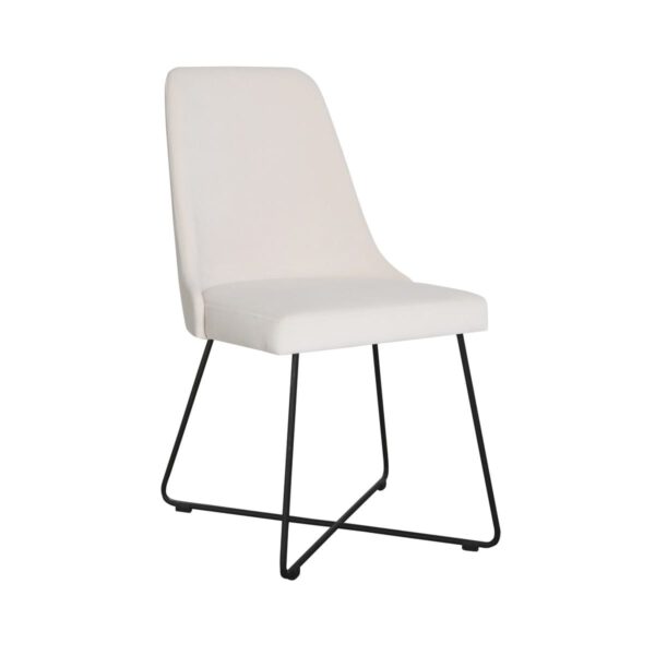 Beige-velor-dining-chair-on-metal-legs-Lorenzo-Cross