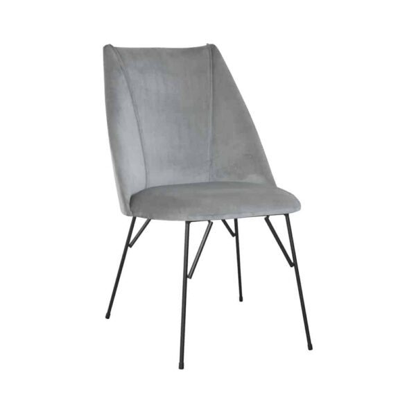 Upholstered chair on metal legs - Inga Spider