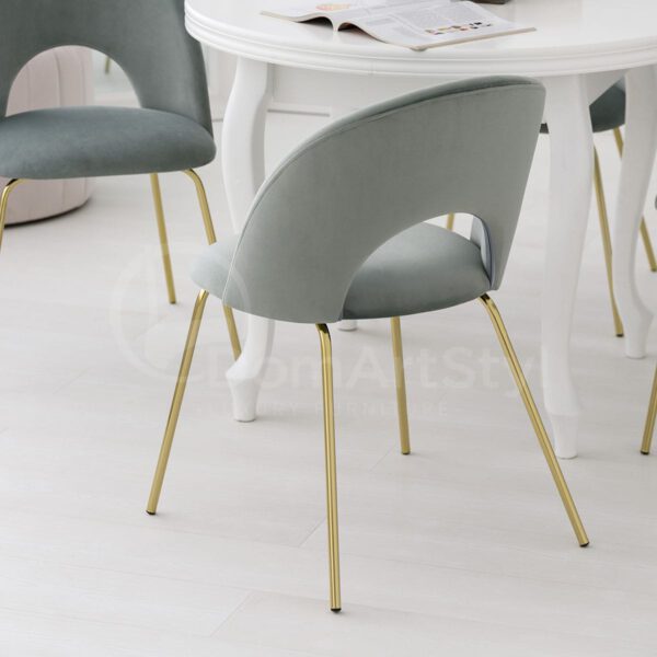 Abisso Ideal Gold modern upholstered dining chair