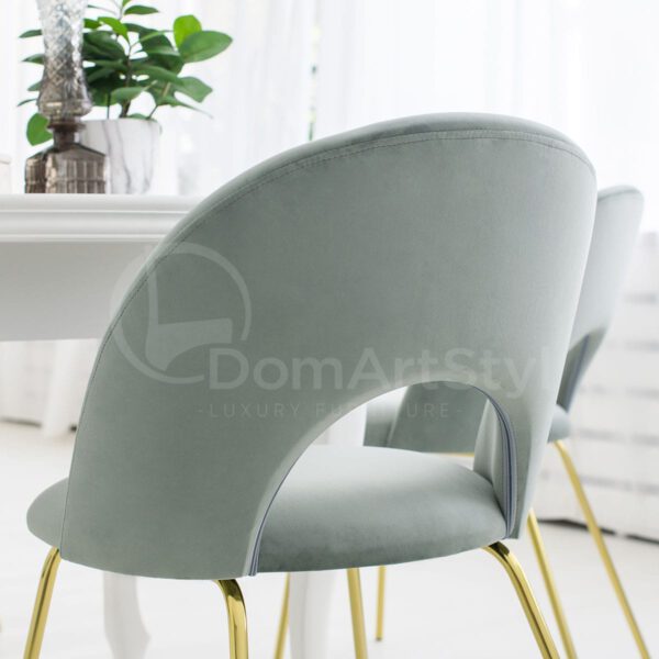 Abisso Ideal Gold gray dining chair