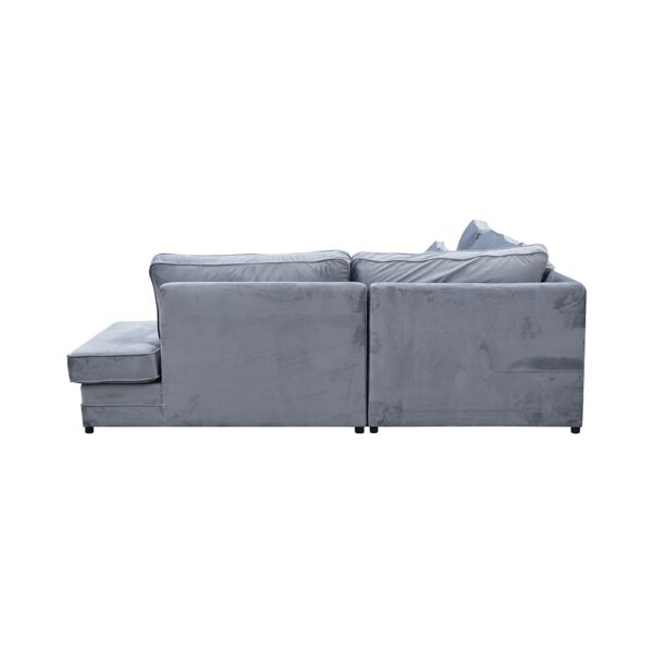 Velor corner sofa for the Cassian living room