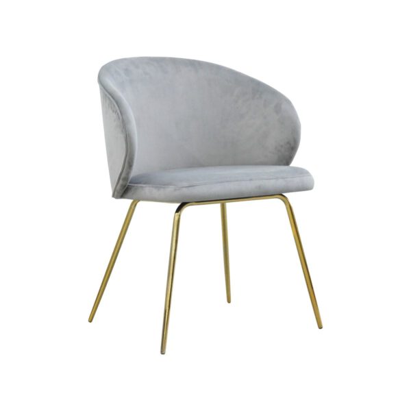 Gray dining chair with gold legs Altura ideal gold