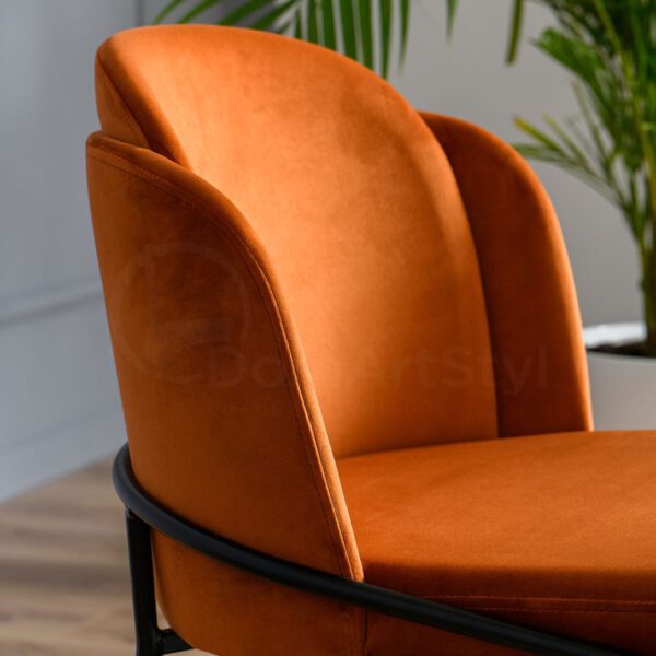 Polly New Black orange chair