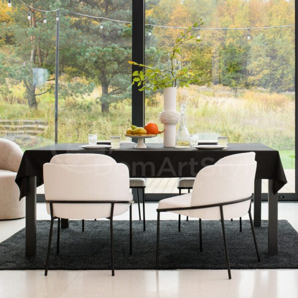 White chair to dinning room Polly New Black