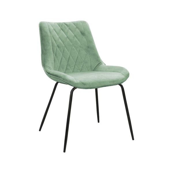 Diaro ideal Black mint dining chair with black legs