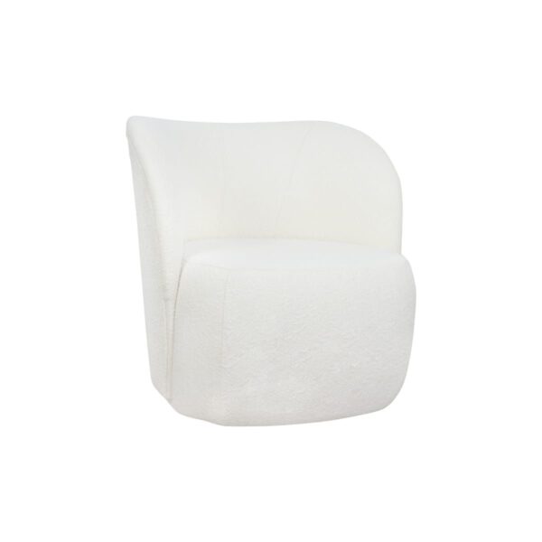 Fotel biały nowoczesny do salonu Nico