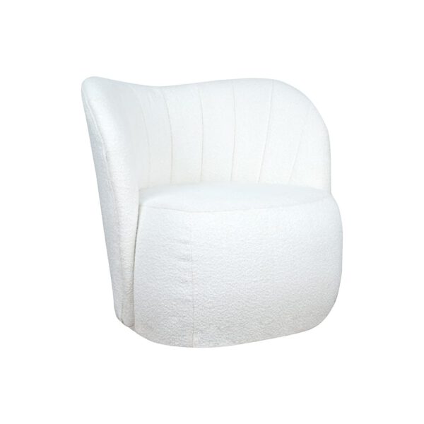 Fotel biały do salonu nowoczesny Nicole