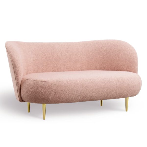 Modern pink sofa for waiting room Aldo III