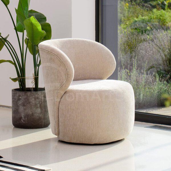 A modern upholstered armchair for the Rebel living room