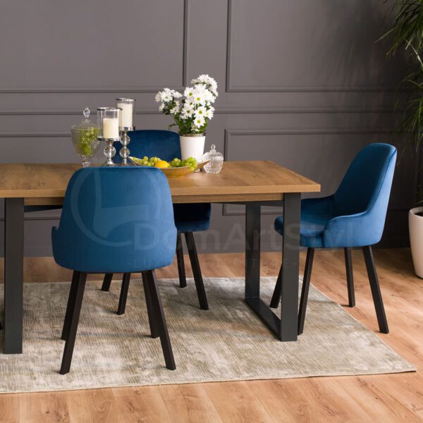 Andy Spark Blue Dining Chairs