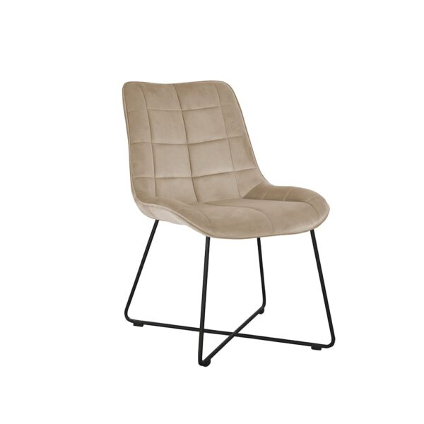 krzesło nowoczesne z metalowymi nogami volta cross