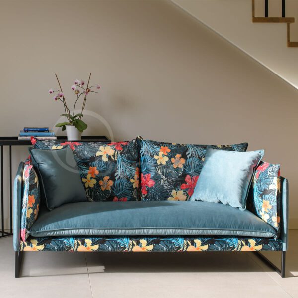 Sofa w tkaninie w kwiaty Diana II
