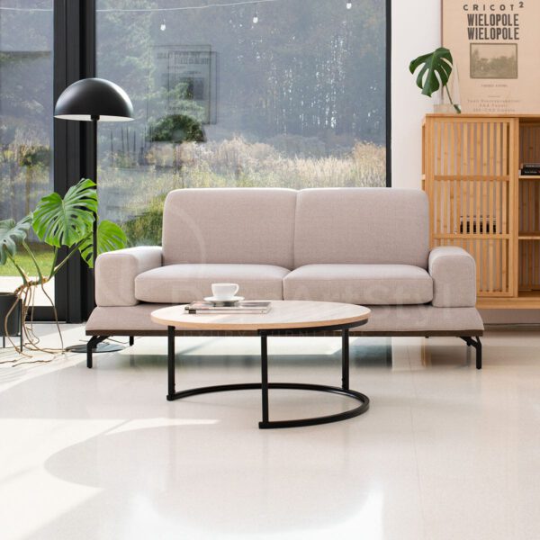 Light gray Bergamo living room sofa