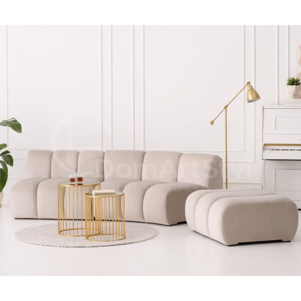Cream modular sofa for the Grand living room
