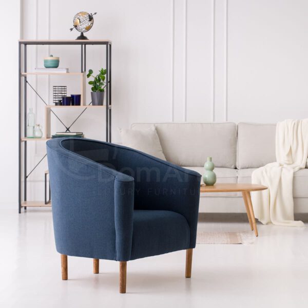 Navy Blue armchair for liing room Trinny