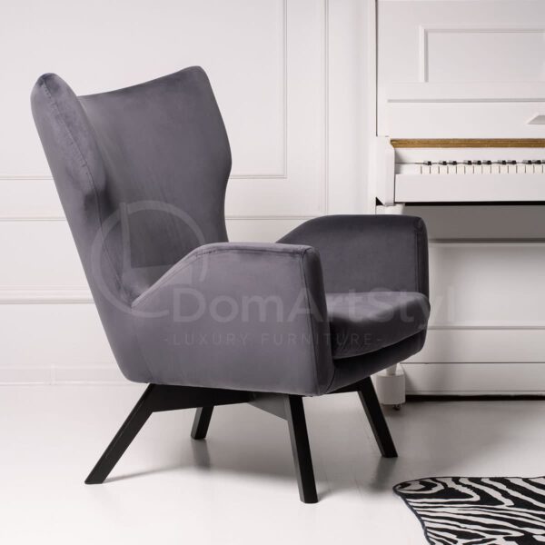 Nero gray lounge chair