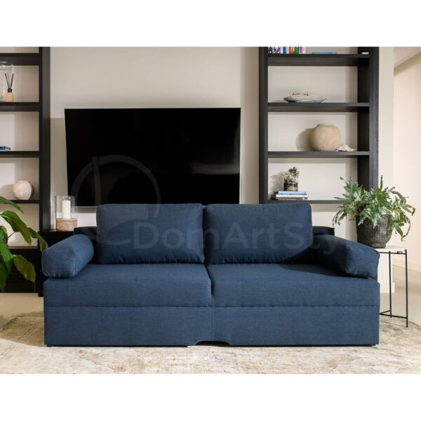 Loris navy blue sofa bed for the living room