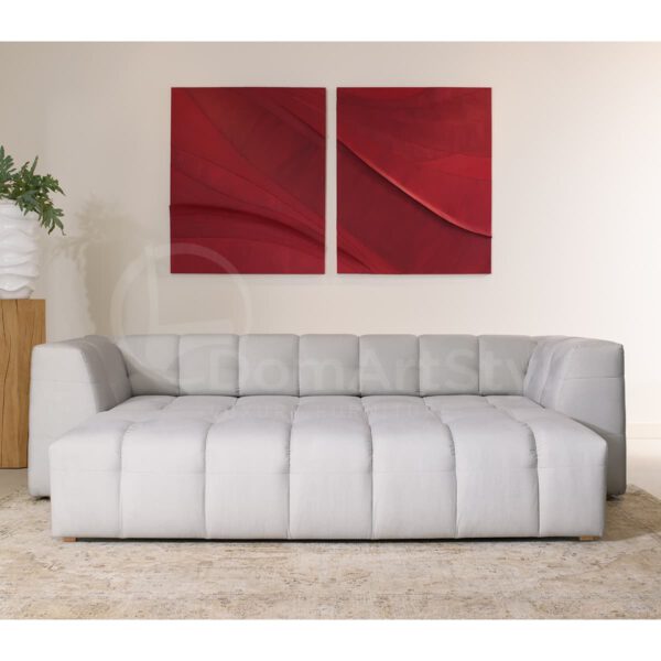 Upholstered sofa for the living room with sleeping function Vesta