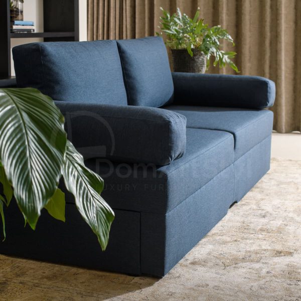 Loris navy blue living room sofa