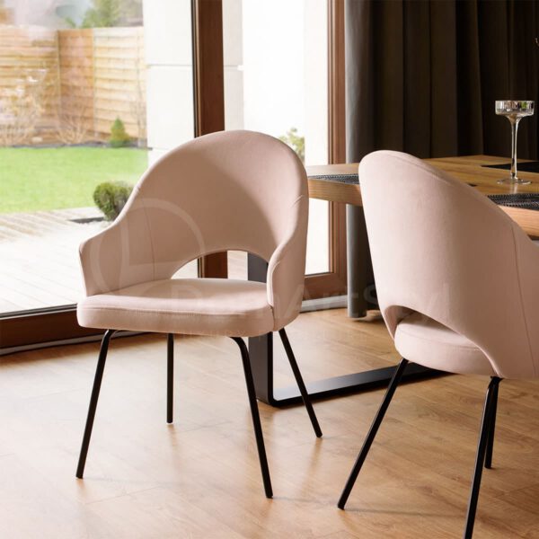 Modern cream Barro Ideal Black armchair