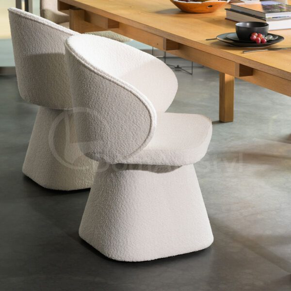 Modern boucle dining chair Altura Mils