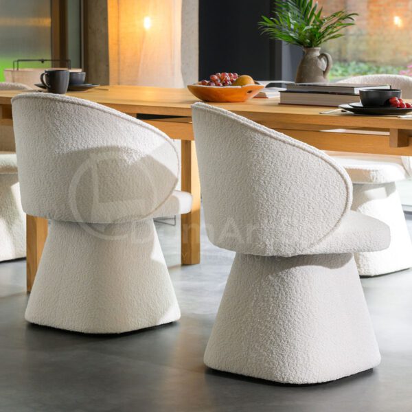 Altura Mils cream upholstered dining chairs