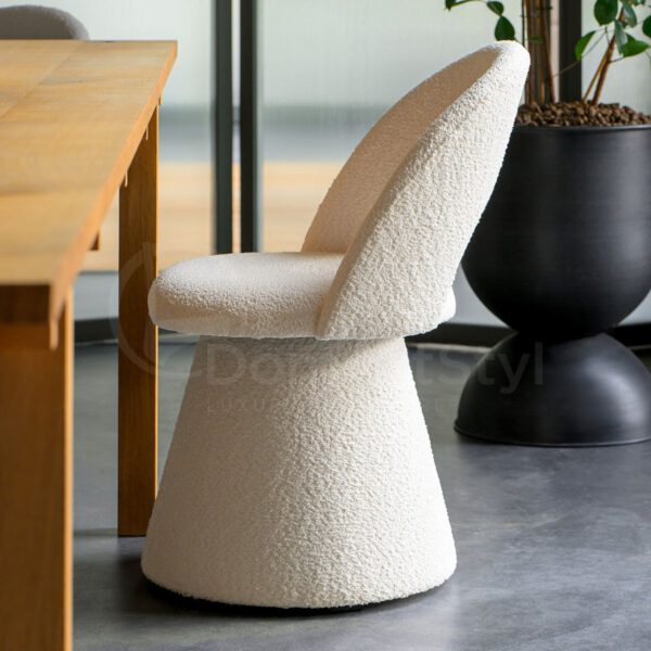 Abisso Ring boucle upholstered chair