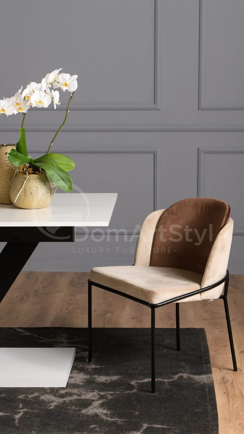 Modern dining chair Polly New Black