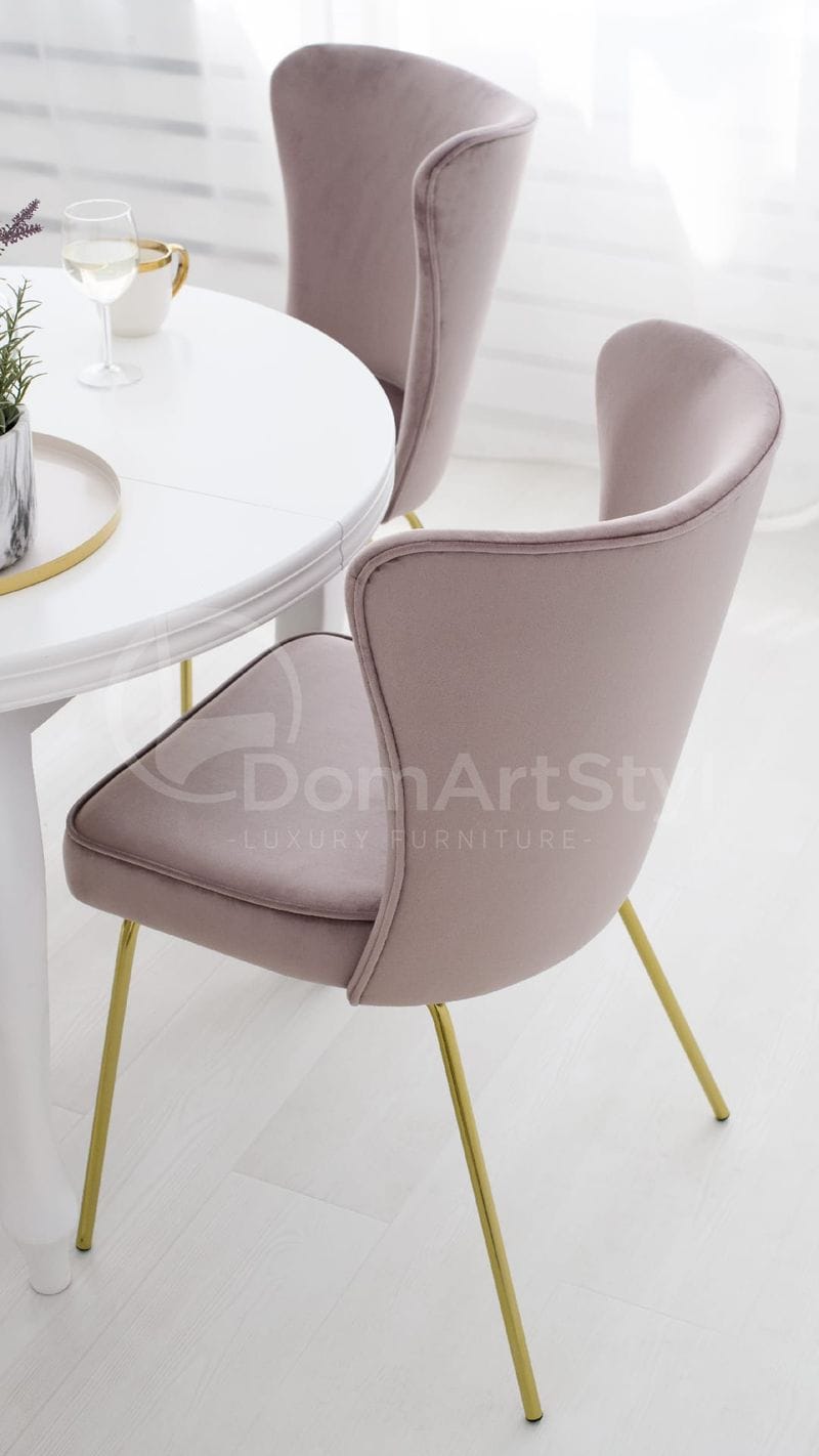 Nowoczesne szare krzesło tapicerowane