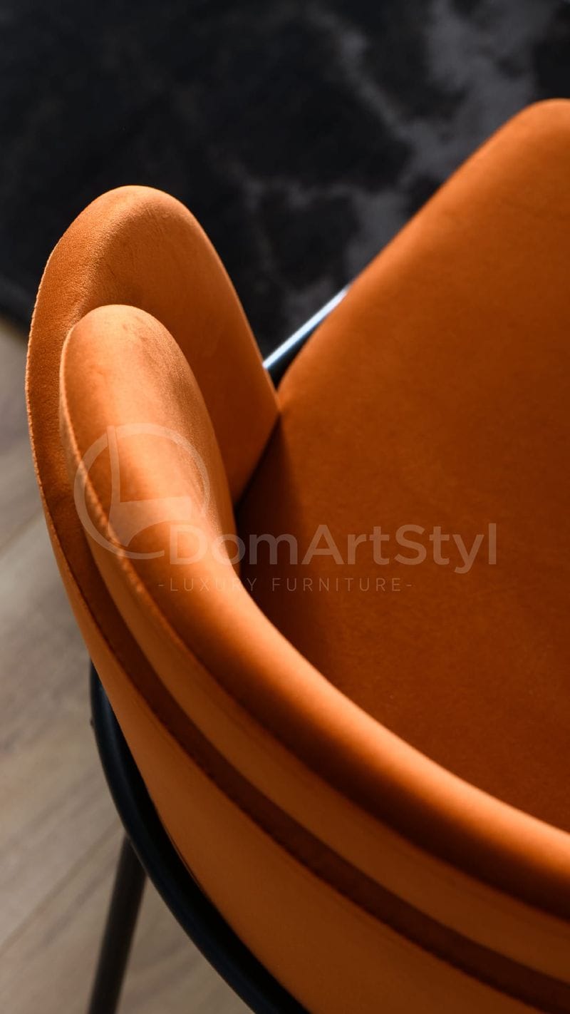 Pomarańczowe krzesło Polly New Black