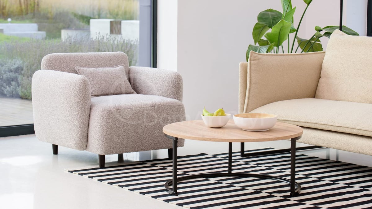 Comfortable modern grey lounge chair