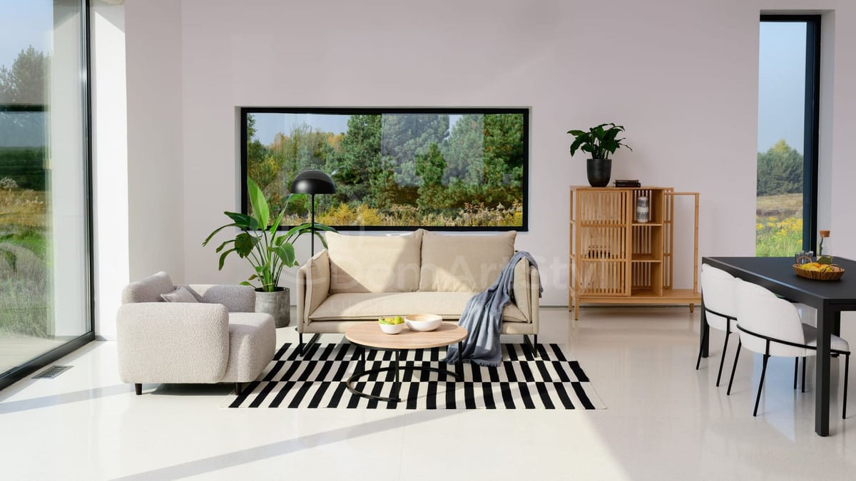 Arrangements for a modern style living room