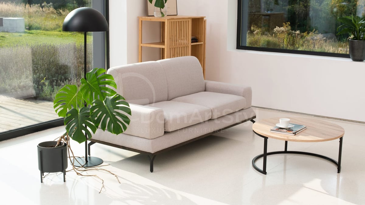Grey loft style sofa for living room