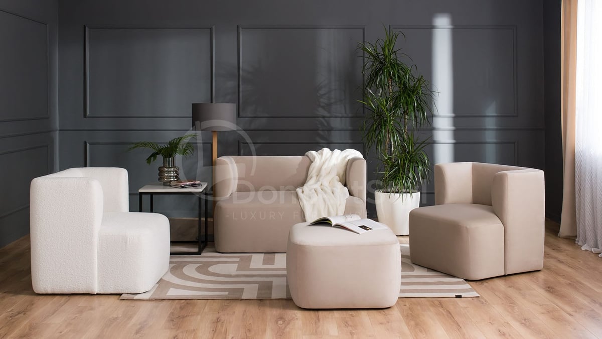 Upholstered furniture set for the living room
