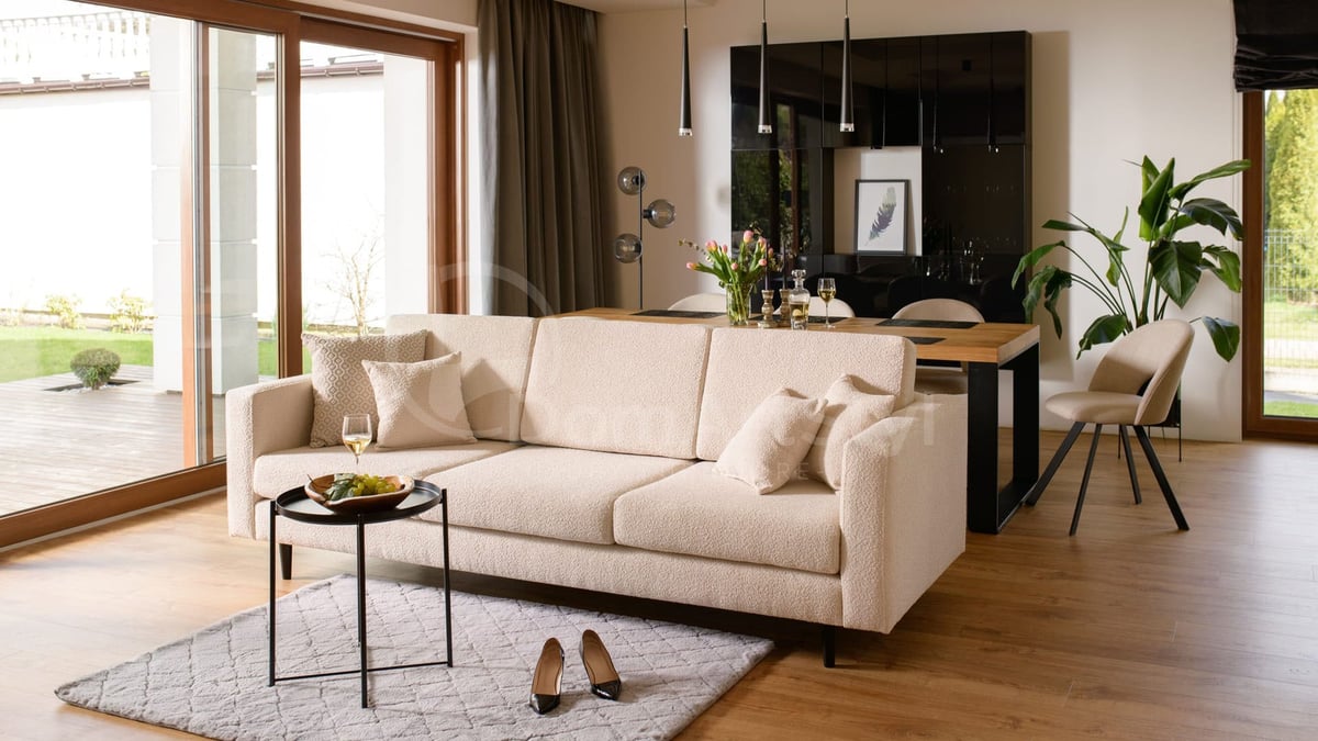 Modern beige sofa