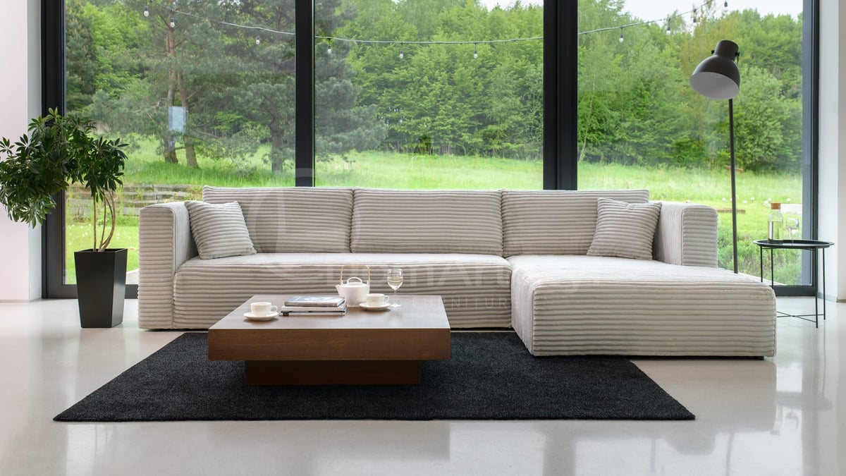 Large comfortable corner sofa for the living room